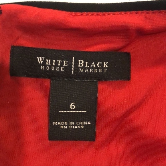 White House black market sleeveless black dress. Sz 6 - Picture 5 of 10